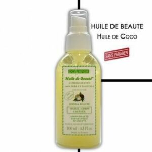 Huile de Coco 100% Pure DOLLANIA - Beauté Naturelle, Sans Paraben - 100ml