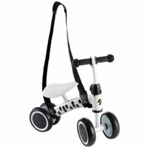 Draisienne 4 roues pour enfants dès 1 an - Vélo d'équilibre blanc pour un apprentissage ludique