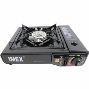 Réchaud à gaz portable I-MEX 2,2 kW avec mallette de transport - Compact et puissant 39 x 13 x 32 cm