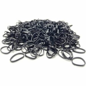 Élastiques noirs de qualité premium - 600 pièces 25 x 2 mm - Résistants et élégants pour tous vos projets