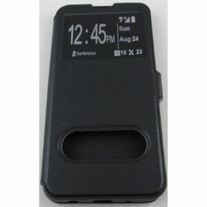 Étui Folio Portefeuille Souple en Silicone pour Samsung Galaxy A10 - Noir Élégant et Pratique