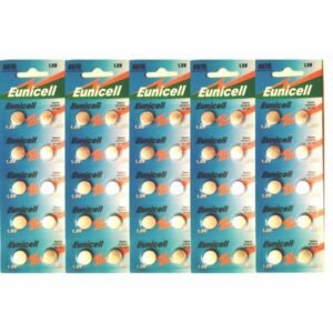 EUNICELL - Lot de 50 Piles AG10 LR54 D389 SR1131 SR54 S09 pour Montres et Dispositifs Électroniques
