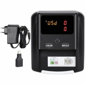 Détecteur de Billets Portable Intelligent USD/EUR - Mini Compteur d'Argent avec Fonction Double Usage A129