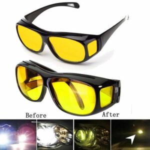 Lunettes de soleil polarisées HD unisexes - Vision nocturne, style noir pour hommes et femmes