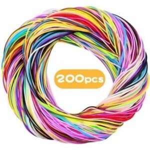 Fil Scoubidou Multicolore Fluo - 200pcs en Plastique - Création Scooby Doo - Amusez-vous !
