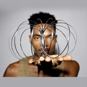 Anneaux Magiques en Acier Inoxydable - Jouet Kinetique Toroflux pour un Flux Captivant