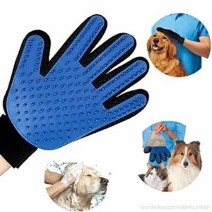 Gant de toilettage en silicone - Massage doux & facile à nettoyer - 180 pointes souples pour un pelage parfait