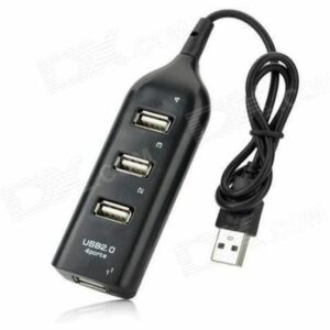 Multiprise Hub 4 Ports USB - Charge Rapide et Pratique en Noir