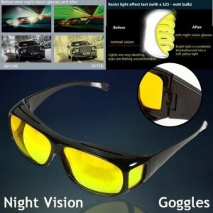 Lunettes de Soleil Jaunes Unisexes - Vision Nocturne Idéale pour Conduite et Activités Extérieures