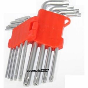 Jeu de 9 clés Torx perforées en chrome vanadium - Outils robustes et durables pour tous vos travaux