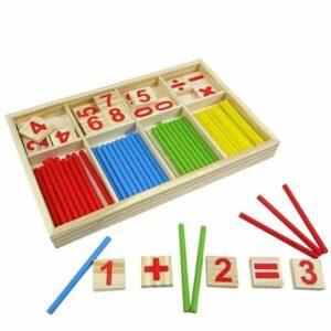 Jeu Montessori en Bois : Bâtons Mathématiques Éducatifs pour l'Intelligence Préscolaire des Enfants