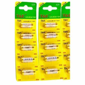 Pack de 10 Piles Alcalines A23 12V - 2 Boîtes de 5 Piles pour Longue Durée d'Utilisation