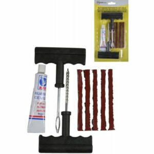 Kit de Réparation de Pneus BENSON TOOLS - 8 Pièces Noires pour Réparations Faciles et Efficaces
