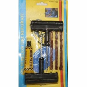 Kit Réparation Tubeless PIERRE CEDRIC - 3 Mèches, Outil de Nettoyage & Colle pour Voiture