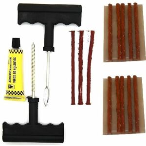 Kit de Réparation de Pneu GIGICIAL - 13 Mèches Noires pour Réparation Rapide de Voiture