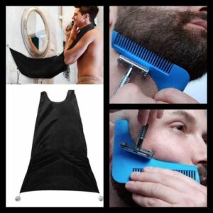 Kit de Rasage Complet : Peigne, Tablier et Accessoires pour une Barbe Parfaite