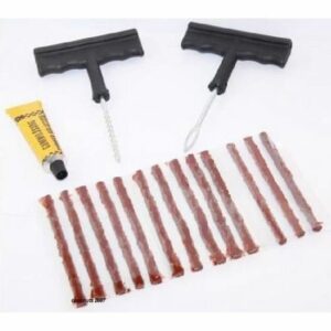 Kit de Réparation de Pneu - 13 Meches pour Voiture, Moto et Quad - Prêt à Utiliser !