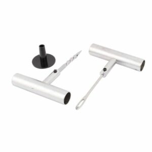 Kit de Réparation de Pneu Tubeless - Outils Pratiques pour Crevaisons Auto en toute Sécurité