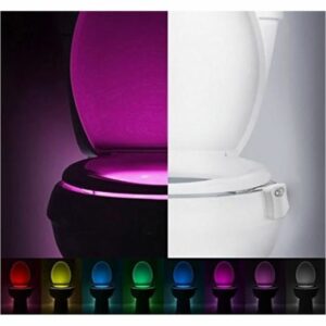 Veilleuse LED Intelligente avec Détecteur de Mouvement - 8 Couleurs pour Salle de Bain et Intérieur