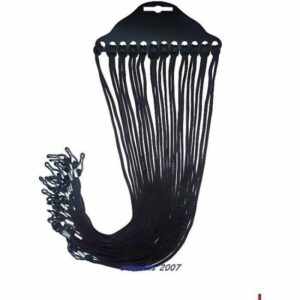 Cordons à lunettes noirs - Lot de 12 - Matière synthétique - Accessoires tendance pour tous
