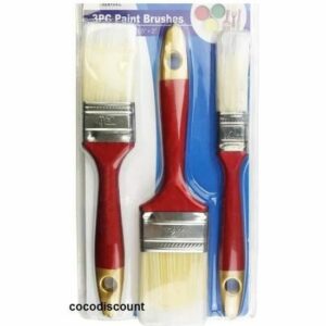 Set de 3 Pinceaux de Peinture Acrylique et Huile HONG YE - Idéal Bricolage - 50mm, 38mm, 25mm