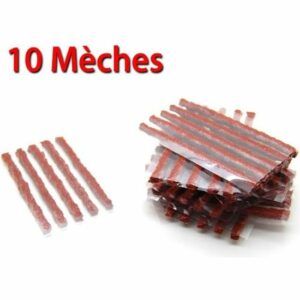 Pack de 10 Mèches de Réparation - Idéal pour Kit de Réparation de Pneus et Équipements
