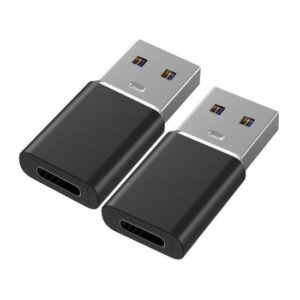 Adaptateur USB 3.0 vers USB-C Lot de 2 – Charge rapide pour Ordinateur et Chargeur LG Noir - Yuan Yuan