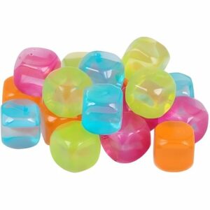 20 Glaçons Réutilisables Multicolores – Ustensiles de Cuisine Pratiques pour Boissons Fraîches