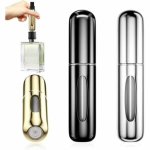 Ensemble de 3 vaporisateurs de parfum 5ml rechargeables - Mini nébuliseur de voyage portable avec fenêtre
