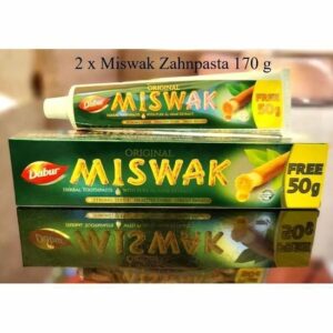 Dentifrice Siwak Dabur - Lot de 2 x 75g - Blanchiment Naturel Propriétés Anti-bactériennes