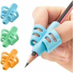 Lot de 3 Grippies Ergonomiques pour Enfants - Aide à l'Écriture et Guide de Doigt Pratique