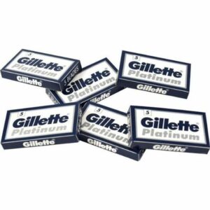 Pack de 25 Lames de Rasoir Gillette Platinum Premium - Tranchant et Précision Assurés