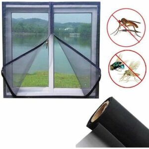 Moustiquaire Velcro - Lot de 4 - 130 x 150 cm - Protection Efficace contre les Insectes