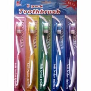 Lot de 5 brosses à dents medium - 5 couleurs vibrantes pour un sourire éclatant !