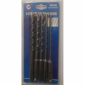 Forets Béton SDS+ Acier Chrome 5/6/8/10/12mm - Longueur 110mm pour Perceuse, Idéal Brique - Neuf