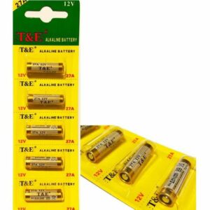 Pack de 5 Piles Alcalines 27A 12V - Profitez de 1 lot offert pour l'achat de 3 lots ! (Date : 12/2023)