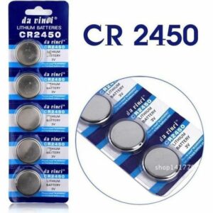 Lot de 5 Piles Bouton CR2450 Lithium 3V - Longue Durée, Expiration 12/2026 - Idéal pour vos appareils
