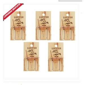 Pack de 5 Tapettes à Souris Lucifer - Pièges Efficaces pour un Contrôle Optimal des Rongeurs