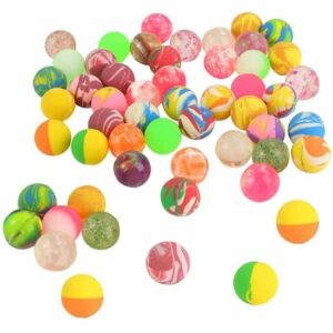 Pack de 50 balles rebondissantes en caoutchouc (25 mm) - Idéal pour le jeu et l'amusement !