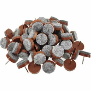 50 Patins en Feutre Ronds Résistants à Clouer pour Protéger Vos Meubles en Bois et Sols