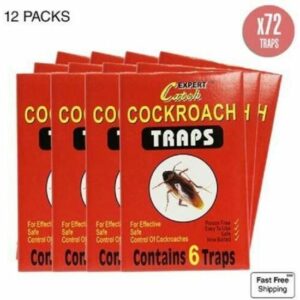Pack de 72 Pièges à Cafards et Blattes Collants - Professionnels et Efficaces, Neuf !