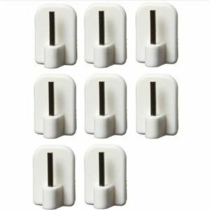 Lot de 8 Crochets Adhésifs Extensibles pour Rideaux - Pratiques et Élégants (Réf. 2531)