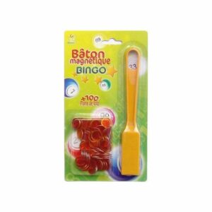 Ramasse Loto bingo  avec 100 Pions Magnétiques Jaunes pour des Parties Inoubliables !
