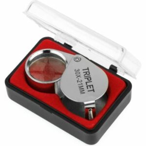 Loupe Poche 30x 21mm - Outil Idéal pour Bijoutiers et Horlogers - Réparation de Bijoux Facile