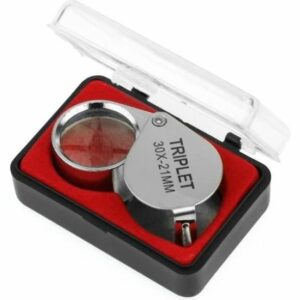 Loupe de Poche 30x 21mm - Outil Idéal pour Bijoutiers et Horlogers - Réparation de Bijoux