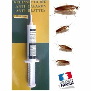 Gel Insecticide Lucifer pour Blattes et Cafards - Grand Modèle 25g, Efficace pour Usage Domestique et Professionnel
