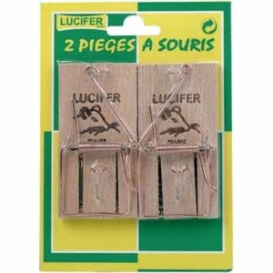 LUCIFER - Duo de tapettes à souris sur blister : efficace et pratique pour un intérieur sans nuisibles !