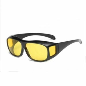 Lunettes de Vision Nocturne - Verre Jaune Anti-Éblouissement pour Conduite de Jour et Nuit, Protection UV