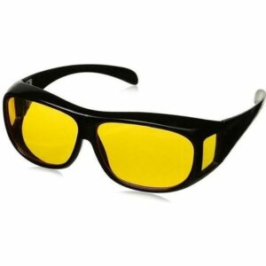 Lunettes de Vision Nocturne HD - Verres Jaunes Anti Éblouissement pour Conduite de Jour et Nuit