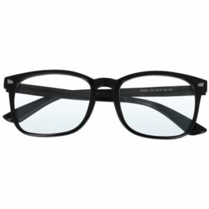 Lunettes AVIZAR Anti-lumière Bleue - Monture Noir Mat, Verres Non Correctifs pour un Confort Optimal